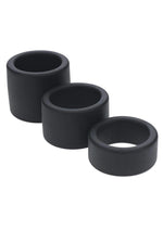 Levelz Liquid Silicone Ball Strap Set Of 3 - (S,m,l - Black - 34mm