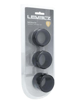 Levelz Liquid Silicone Ball Strap Set Of 3 - (S,m,l - Black - 34mm