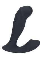 Levelz Ribbed Vibrating Silicone Rechargeable Prostate Stimulator - Black