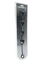 Levelz Waterdrop Silicone Anal Balls - Black - Large - 40mm