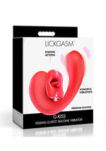 Lickgasm G-Kiss Kissing G-Spot Rechargeable Silicone Vibrator - Red