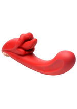 Lickgasm Lusty Licker Licking Rechargeable Silicone Vibrator - Red