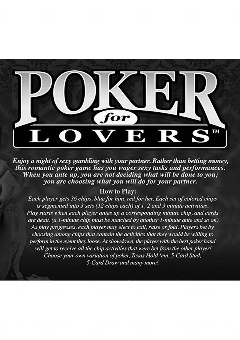 Poker for Lovers Card Game Passionate Game for Couples