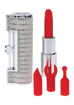 Loveline Angel Lipstick Rechargeable Silicone Vibrator - Clear