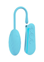 Loveline Felicite 10 Function Silicone Rechargeable Egg Vibe - Blue