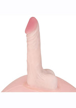 Lux Fetish Inflatable Sex Ball with Vibrating Realistic Dildo