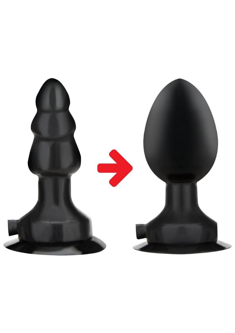 LuxFetish 4 Inch Inflatable Vibrating Butt Plug