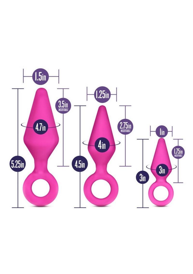 Luxe Candy Rimmer 3-Piece Silicone Anal Kit