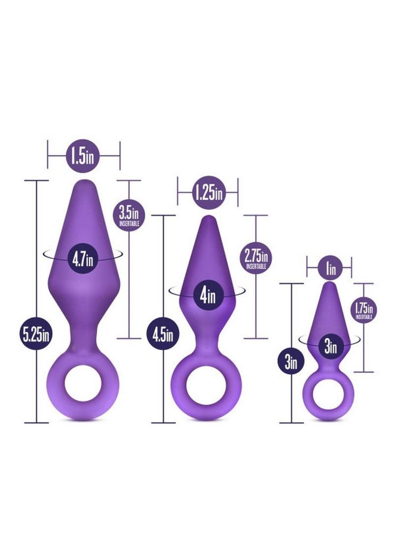 Luxe Candy Rimmer 3-Piece Silicone Anal Kit
