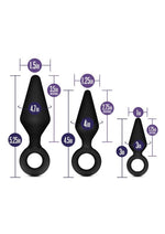 Luxe Candy Rimmer Silicone Anal Kit - 3 Piece