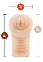 Annabella Soft Plus Wet Stroker with Ribbed Texture And Mini Vibe