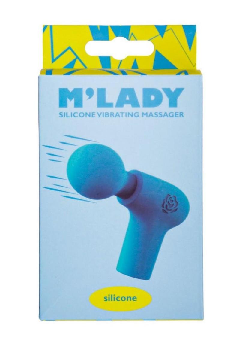 M'lady Silicone Rechargeable Vibrating Massager - Teal