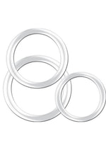 Magnum Force The Ultimate Silicone Cock Ring Set (3 Sizes - Clear