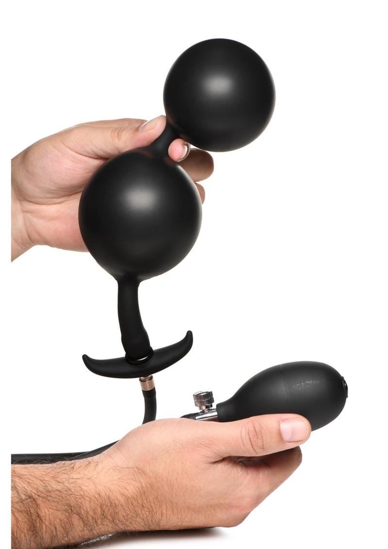 Ass Rattler Inflatable Silicone Anal Plug - Weighted for Extra Pleasure