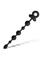 Master Series Balls Deep Vibrating Silicone Anal Beads - Black