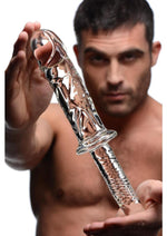 Master Series Brutus Glass Dildo Thruster for Intense Pleasure