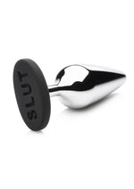 Master Series Slut Metal And Silicone Butt Plug