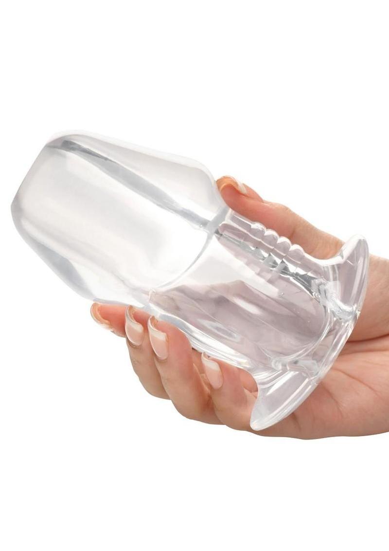 Dicked Clear Hollow Anal Plug
