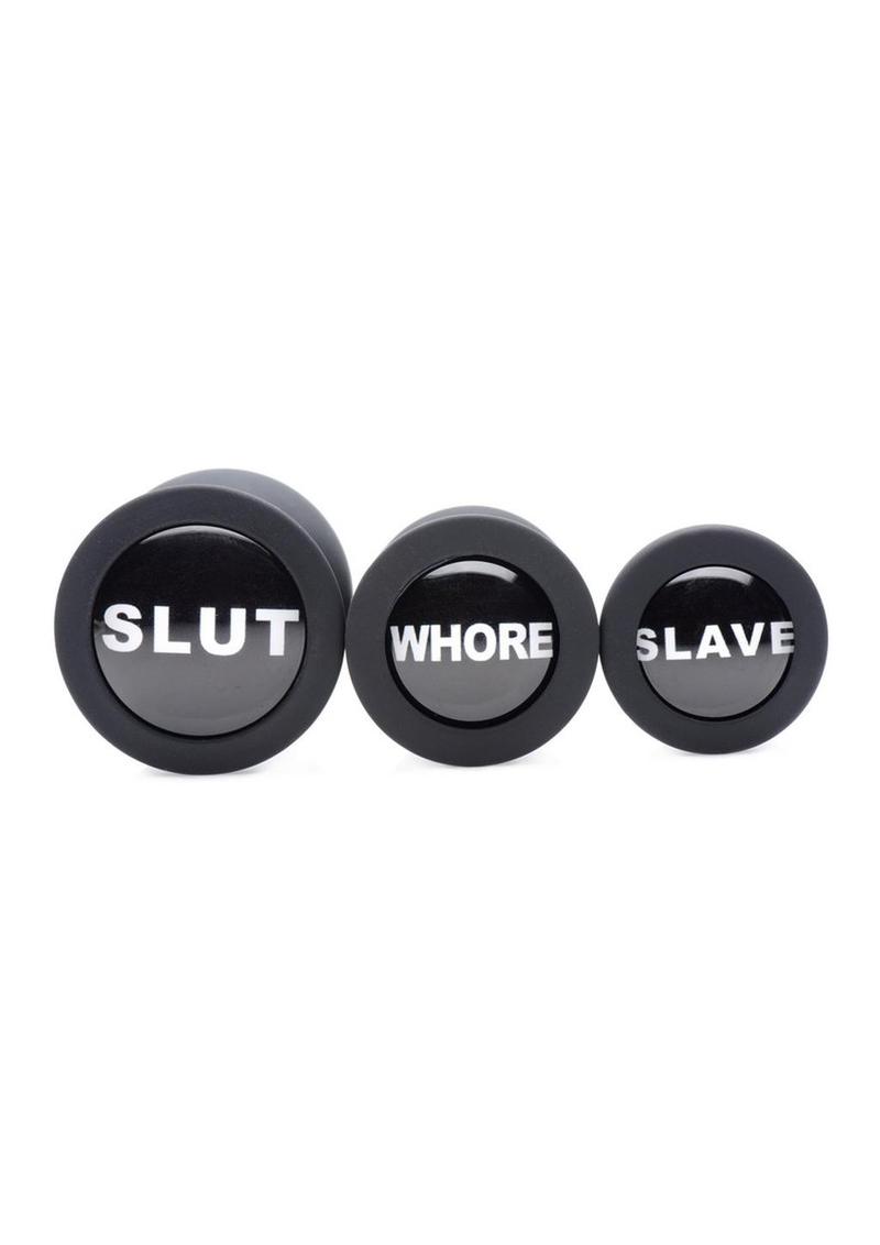 Dirty Words Anal Plug Set