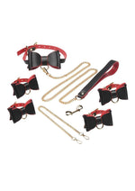 Master Series Goth Bondage - Black/Red - Set