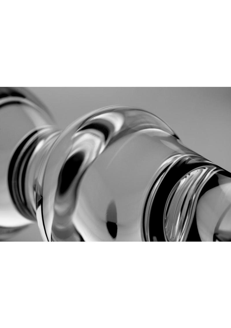 Master Series Mammoth 3 Bumps Advanced Stimulation Glass Dildo
