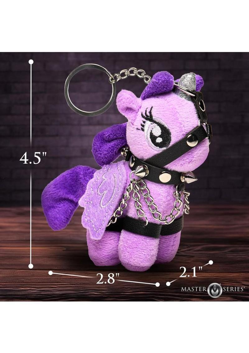 Raven Plum Pony Keychain