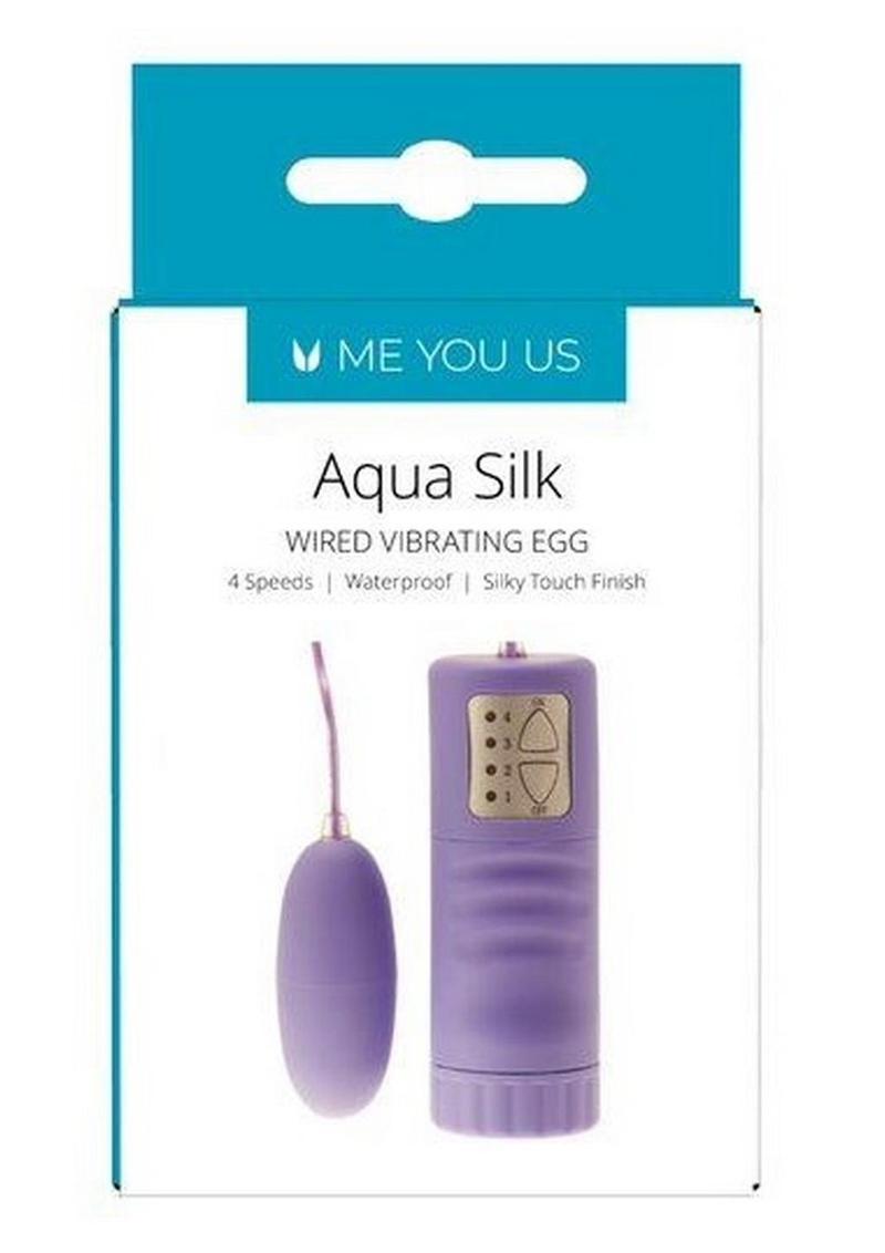 ME YOU US Aqua Silk Wired Vibrating Egg With Remote Control