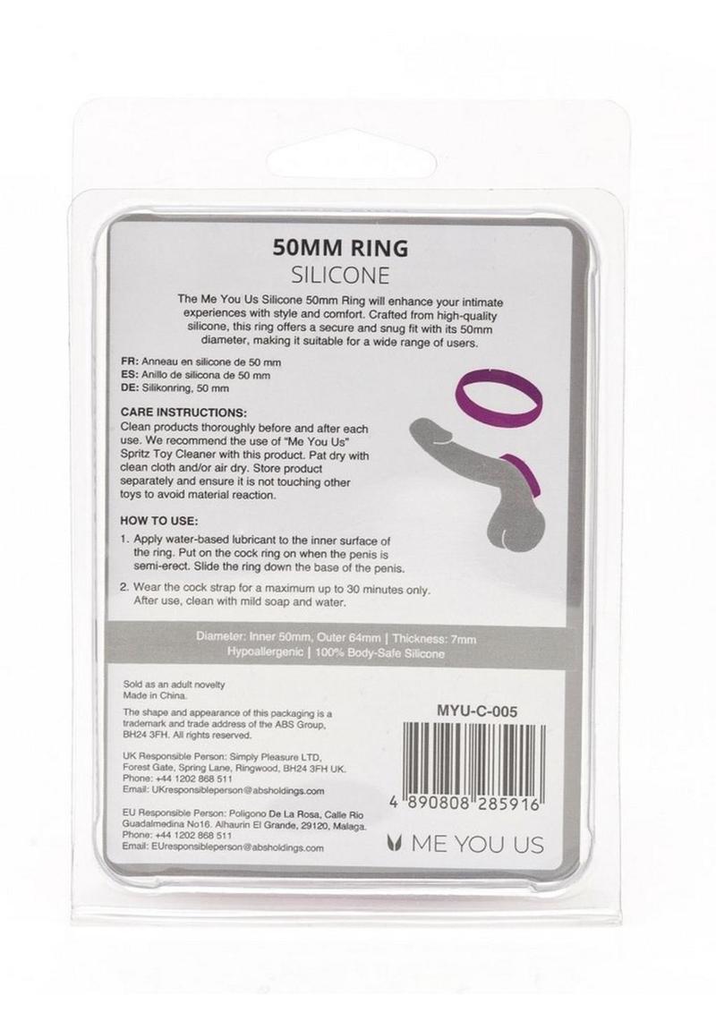 ME YOU US 50mm Silicone Ring With Comfortable And Flexible Cock