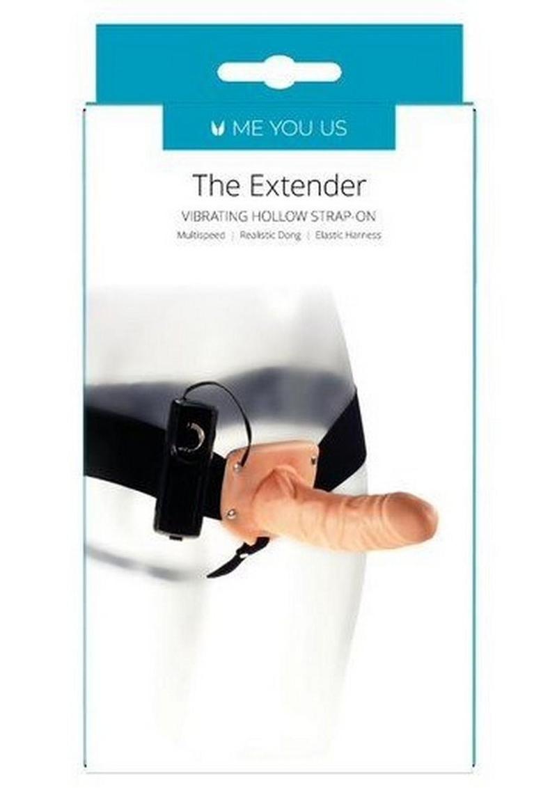 ME YOU US The Extender Vibrating Hollow Strap-On Wired Remote Control