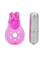 Micro Vibe Arouser Bunny Vibrating Cock Ring With 3 Speed Settings