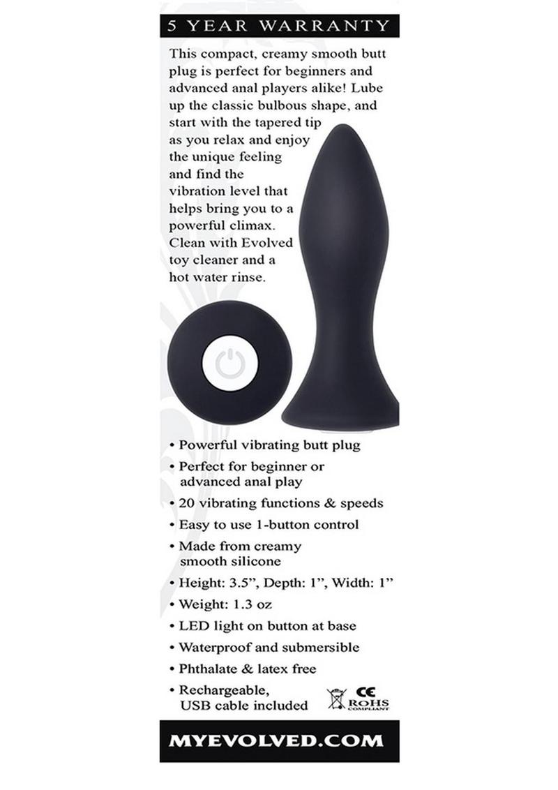 Evolved Mighty Mini Rechargeable Silicone Anal Plug