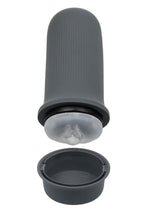 Milk Master Grip-N-Stroke Pussy Rechargeable Silicone Masturbator - Black
