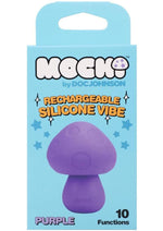 Mochi Mushroom Vibe 10 Function Silicone Rechargeable Vibrator - Purple