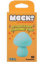 Mochi Mushroom Vibe 10 Function Silicone Rechargeable Vibrator - Teal