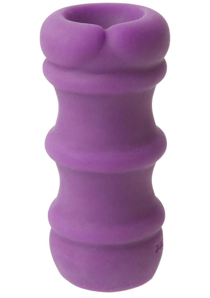 Mood Pleaser Thick Ribbed UltraSkyn Masturbator Purple