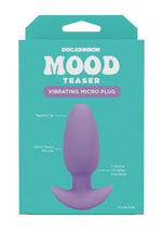 Mood Teaser Vibrating Rechargeable Silicone Micro Plug - Lavender