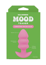 Mood Teaser Vibrating Rechargeable Silicone Micro Plug - Pink
