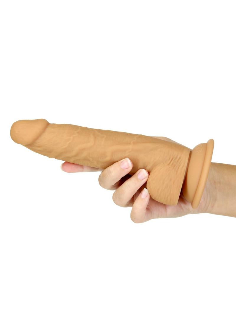 Naked Addiction 8in Silicone Dual-Density Dildo Realistic Texture