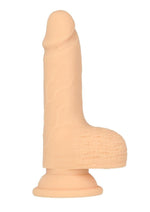 Naked Addiction Silicone Rechargeable Thrusting Dildo with Remote Control - Vanilla - 6.5in