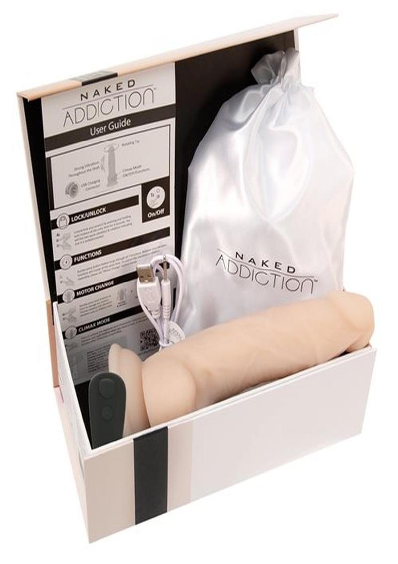 Naked Addiction Vibrating and Rotating Dildo