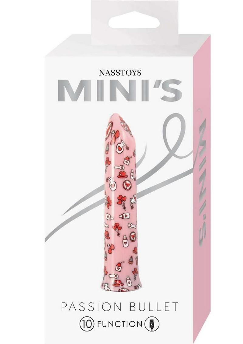 Nasstoys Mini's Passion Rechargeable Bullet - Multicolor/Pink