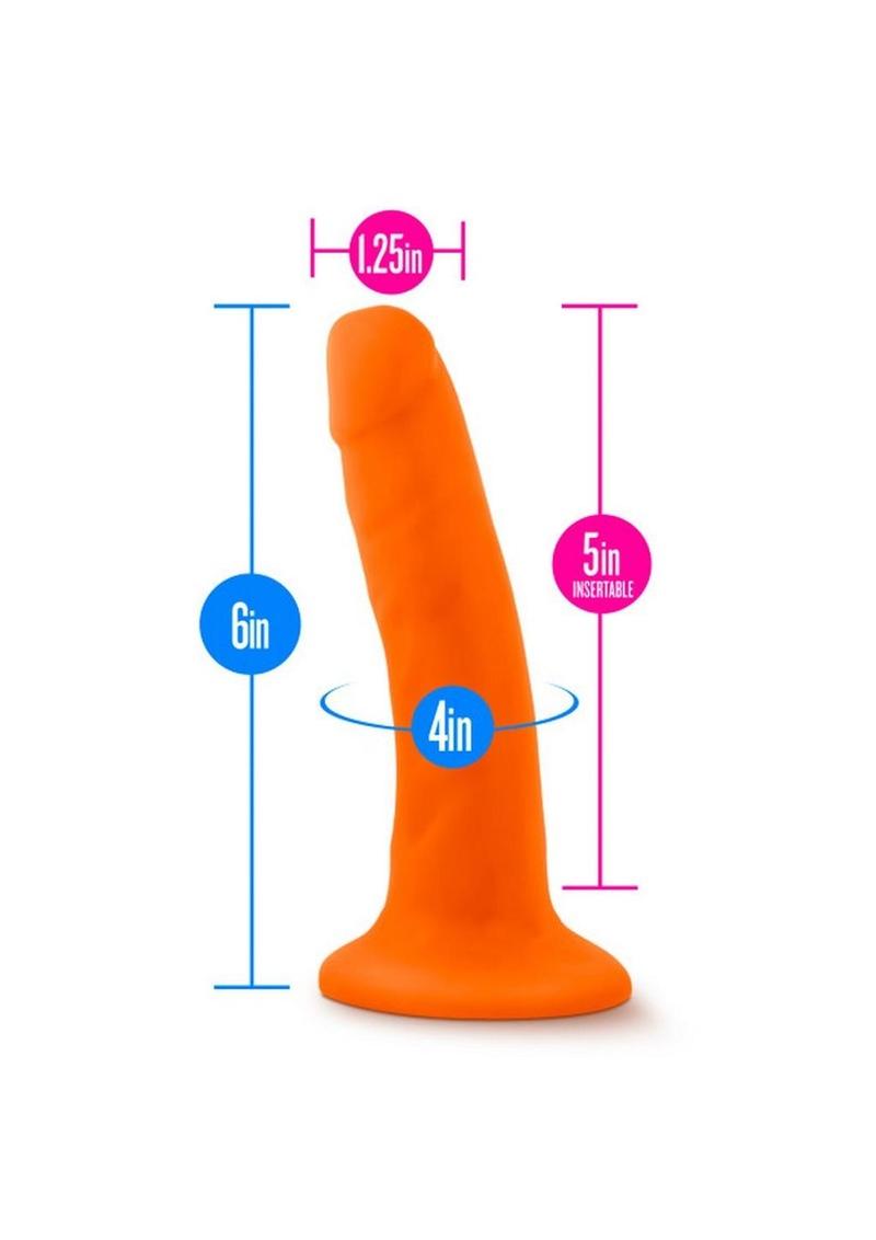 Neo Fragrance-Free Dual Density Dildo With Balls