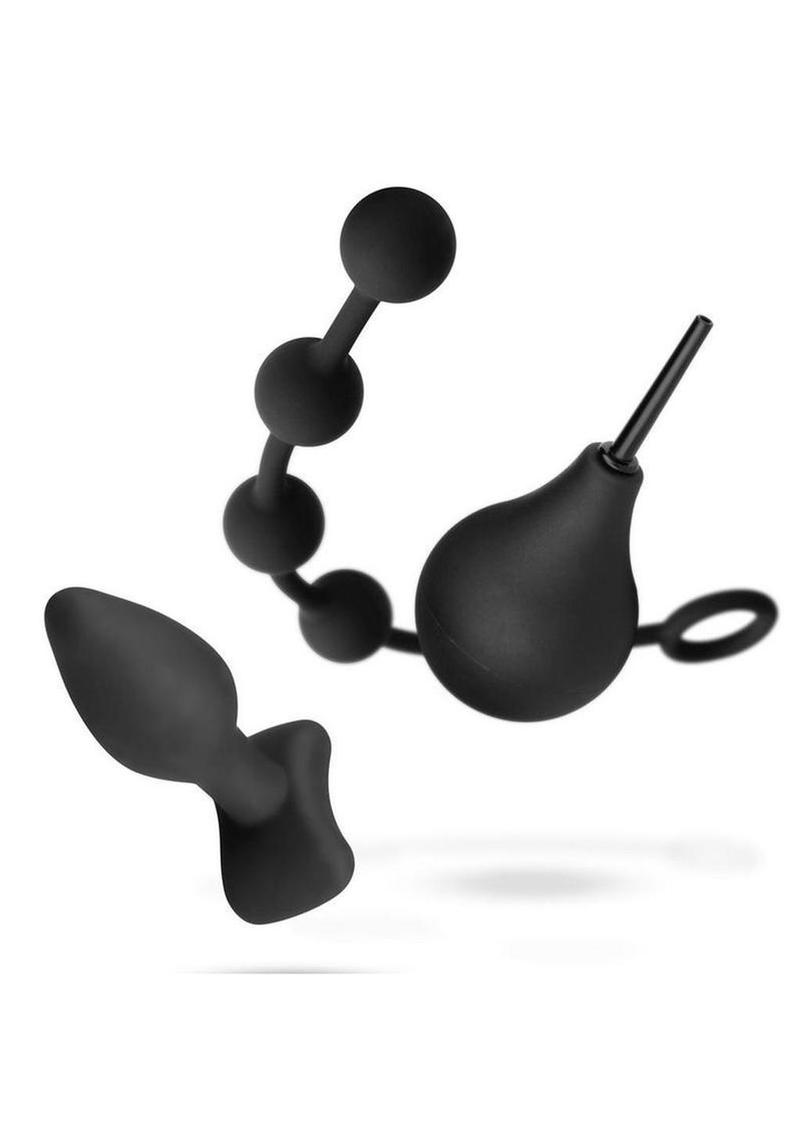 Nexus Anal Beginner Kit Silicone Butt Plug Anal Beads And Douche
