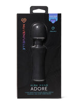 Nu Sensuelle Adore Xrl8 Rechargeable Silicone Wand with Heat - Black