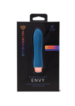 Nu Sensuelle Envy Xlr8 Rechargeable Silicone Bullet with Nitro Motor - Deep - Turquoise