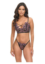 Oh LA LA Cheri Adela Bustier - Black - XLarge - Set