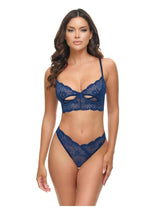 Oh LA LA Cheri Roxie - Blue - Medium/Small - 2 Piece/Set