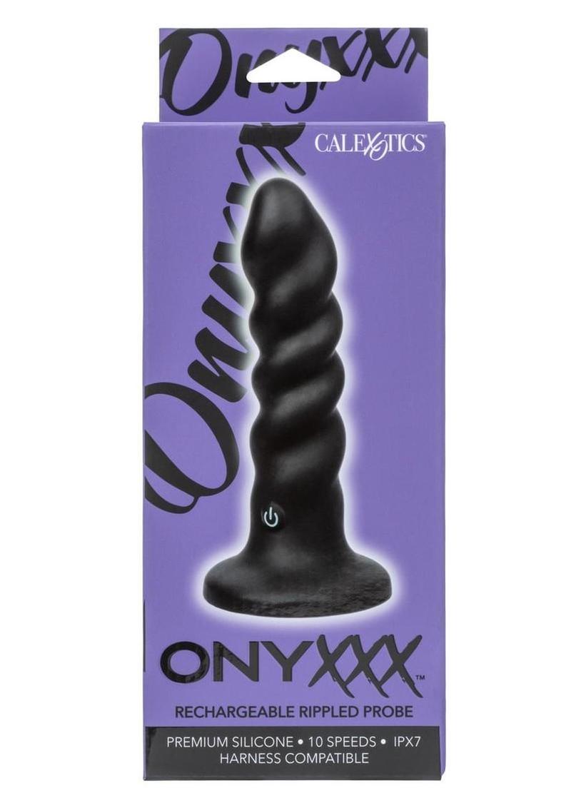 Onyxxx Rechargeable Rippled Probe - Black