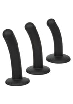 Onyxxx Silicone Curved Probe - Black - 3 Piece/Set