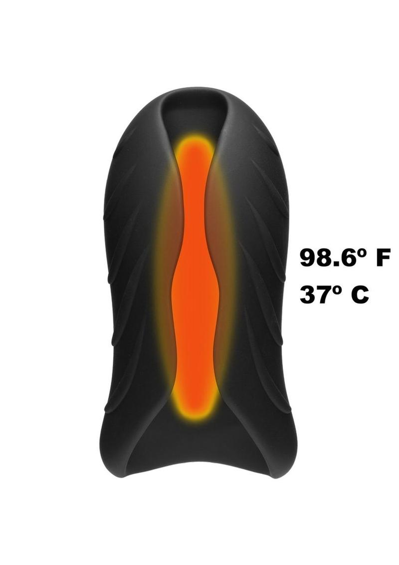 OptiMALE SecondSKYN Silicone Warming Vibrating Stroker